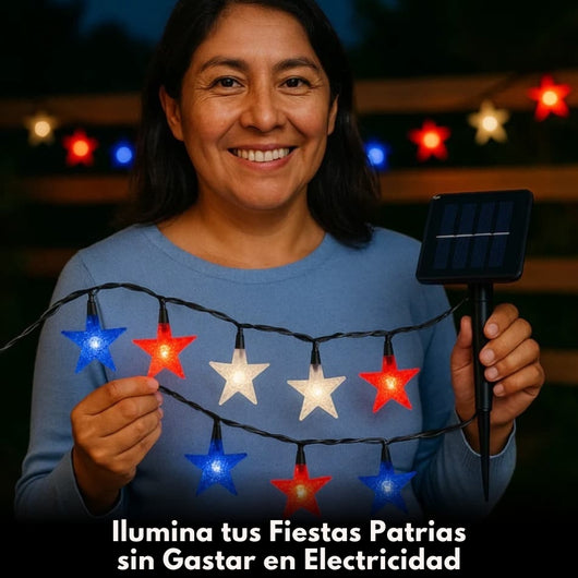 2 Guirnalda Solares de 10 Metros c/u - Decora estas fechas patrias