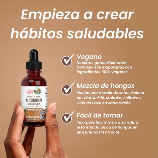 HongoZen - Gotas líquidas de complejo de hongos orgánicos