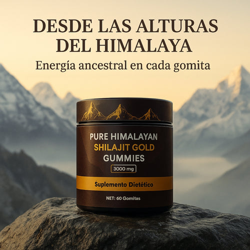 ShilajitGold – Gomitas de Shilajit Puro del Himalaya para Energía y Vitalidad
