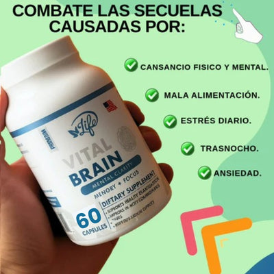 Vital Brain - Capsulas Suplemento Cerebral - OFERTA 2X1