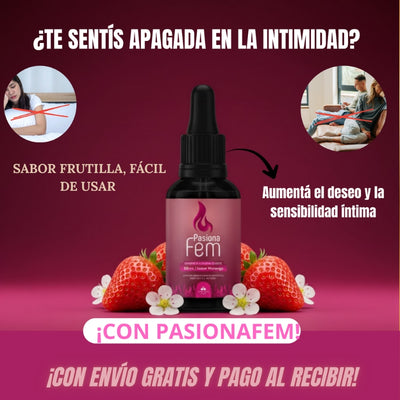 PasionaFem - Aumenta el deseo y la libido femenina - OFERTA 2X1