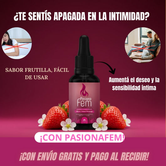 PasionaFem - Aumenta el deseo y la libido femenina - OFERTA 2X1
