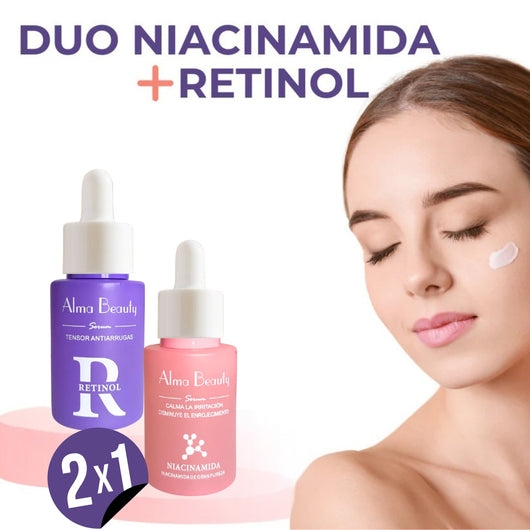 DUO 2X1 PIEL DE PORCELANA | NIACINAMIDA + RETINOL