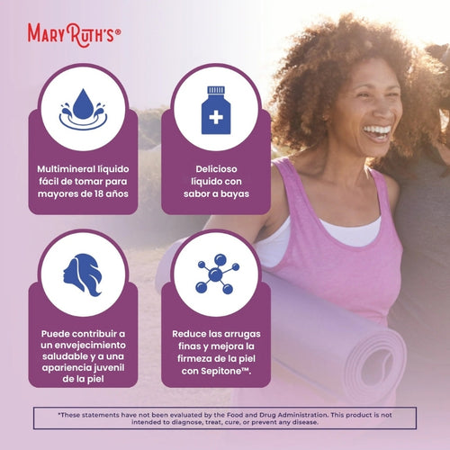 MaryRuth - Multivitaminico nocturno + renovación de la piel