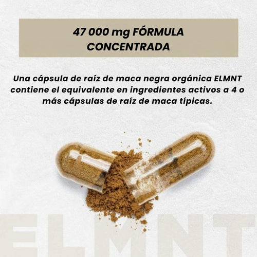 Capsulas de Raíz de maca negra orgánica