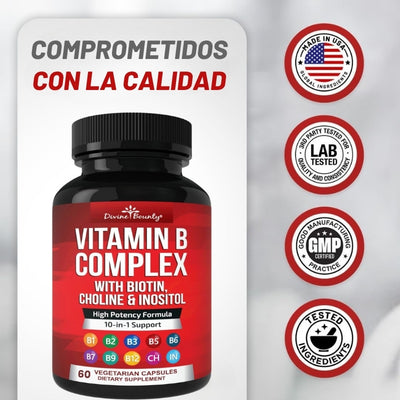 DivineBounty - Vitaminas del complejo Super B - OFERTA 2X1