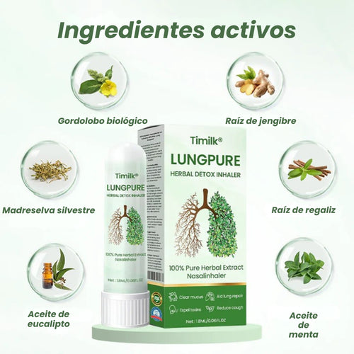 Timilk® LungPure - Inhalador desintoxicante a base de hierbas