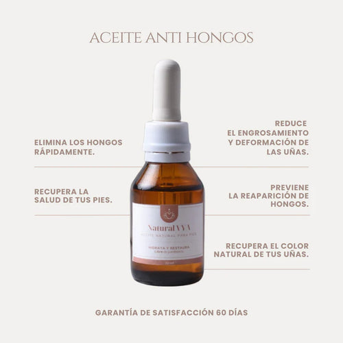 Aceite Antihongos para PIES - 30ml - OFERTA 2X1 SOLO POR ESTE MES