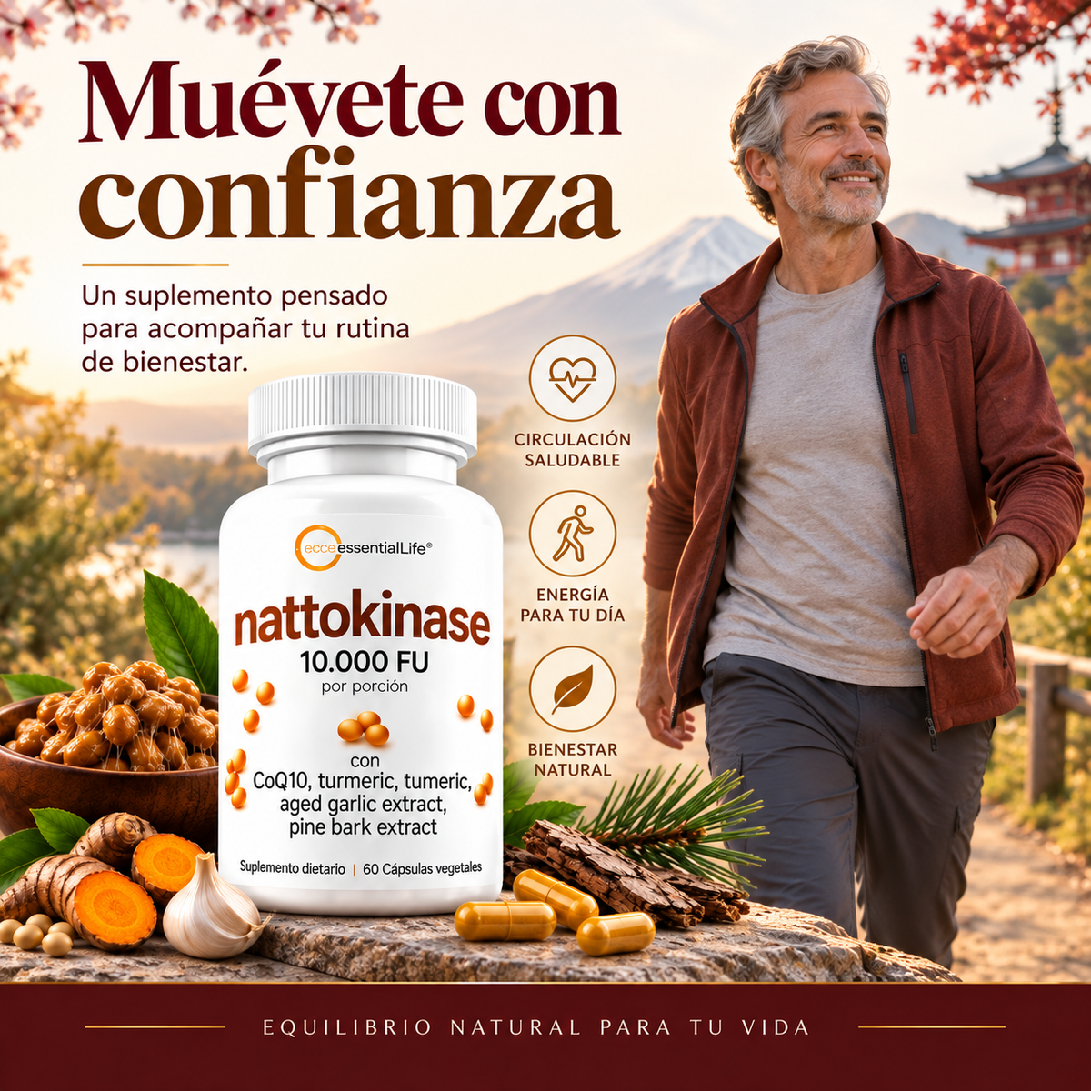 Nattokinase - Apoya una circulacion mas libre - OFERTA 2X1