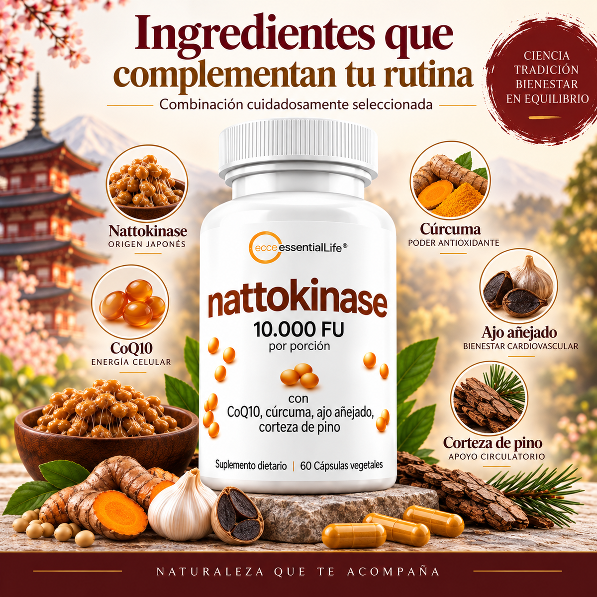 Nattokinase - Apoya una circulacion mas libre - OFERTA 2X1