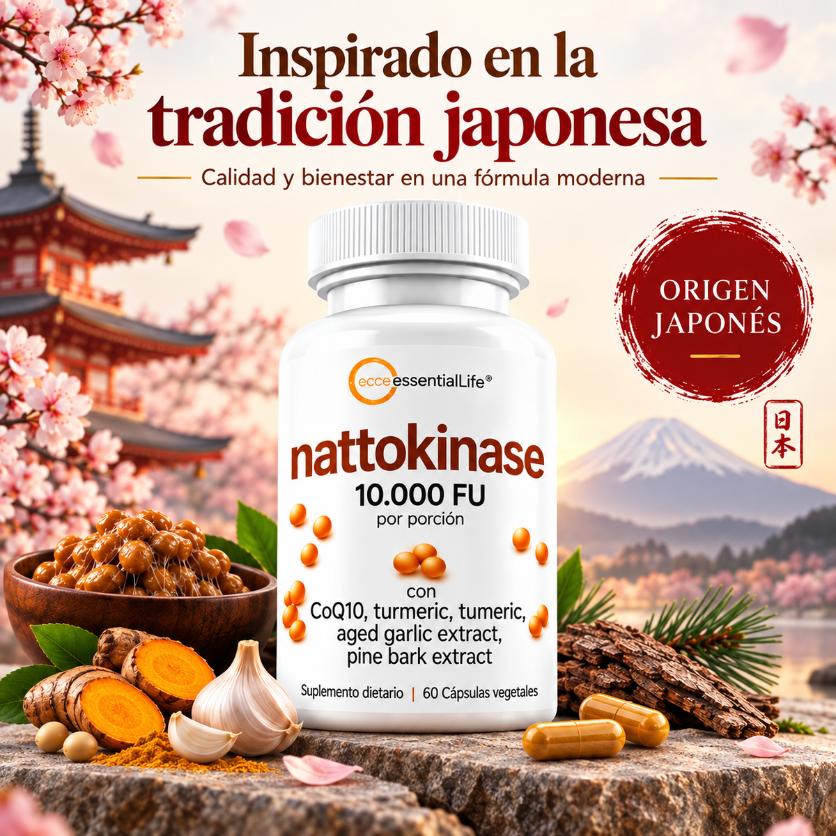 Nattokinase - Apoya una circulacion mas libre - OFERTA 2X1