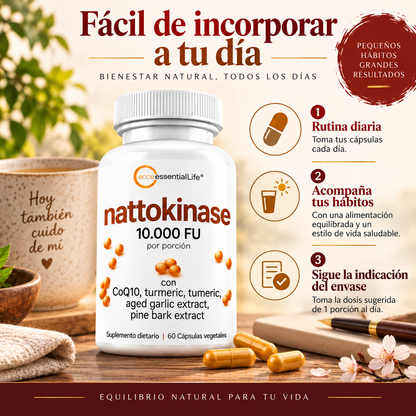 Nattokinase - Apoya una circulacion mas libre - OFERTA 2X1