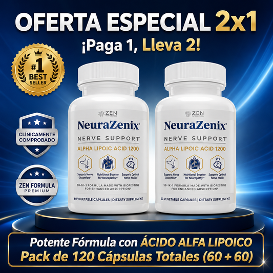 Neurazenx Cápsulas - Alivia la neuropatía desde la raíz - OFERTA 2X1