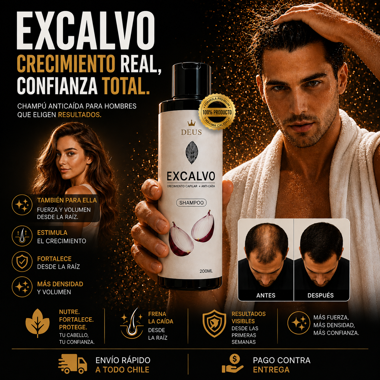 Shampoo Excalvo 🌱 - Crecimiento Real, Confianza Total ✨