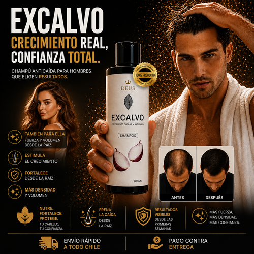 Shampoo Excalvo 🌱 - Crecimiento Real, Confianza Total ✨