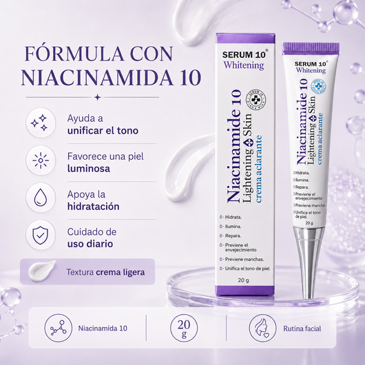 Crema 10 Niacinamida® — Tu Rutina para una Piel Radiante — OFERTA 2X1