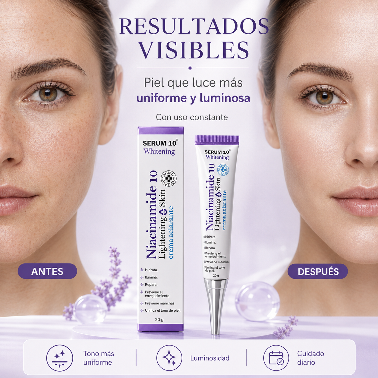 Crema 10 Niacinamida® — Tu Rutina para una Piel Radiante — OFERTA 2X1