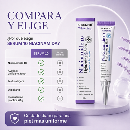Crema 10 Niacinamida® — Tu Rutina para una Piel Radiante — OFERTA 2X1