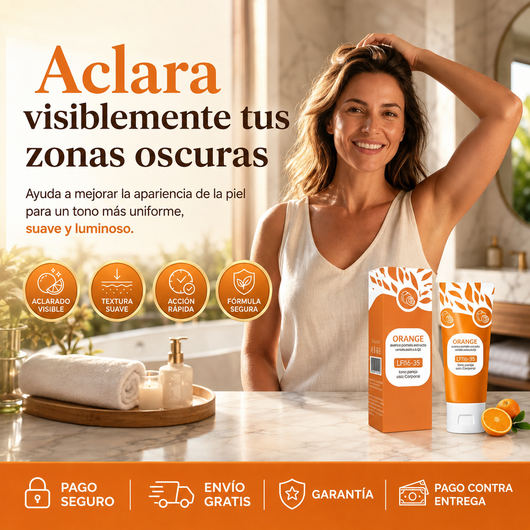 OrangeGlow™ – Crema Corporal para un Tono Más Uniforme – OFERTA 2X1