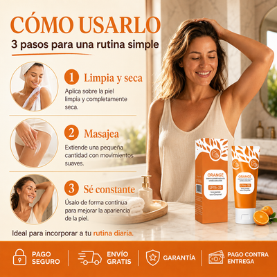 OrangeGlow™ – Crema Corporal para un Tono Más Uniforme – OFERTA 2X1