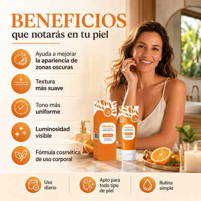 OrangeGlow™ – Crema Corporal para un Tono Más Uniforme – OFERTA 2X1