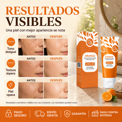 OrangeGlow™ – Crema Corporal para un Tono Más Uniforme – OFERTA 2X1