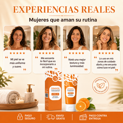 OrangeGlow™ – Crema Corporal para un Tono Más Uniforme – OFERTA 2X1
