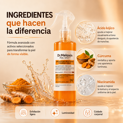 Dr. Melaxin Peel Shot™ – Spray Exfoliante Corporal - OFERTA 2X1
