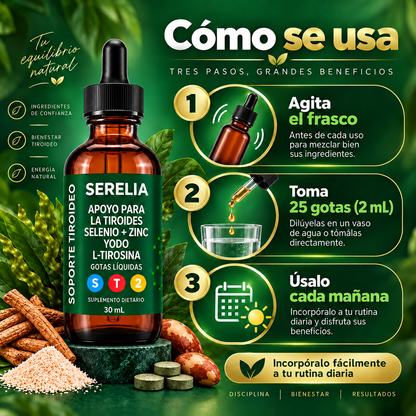 SERELIA® — Gotas para el Apoyo de Tiroides - OFERTA 2X1