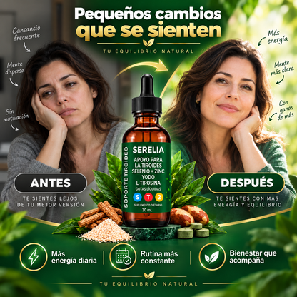 SERELIA® — Gotas para el Apoyo de Tiroides - OFERTA 2X1
