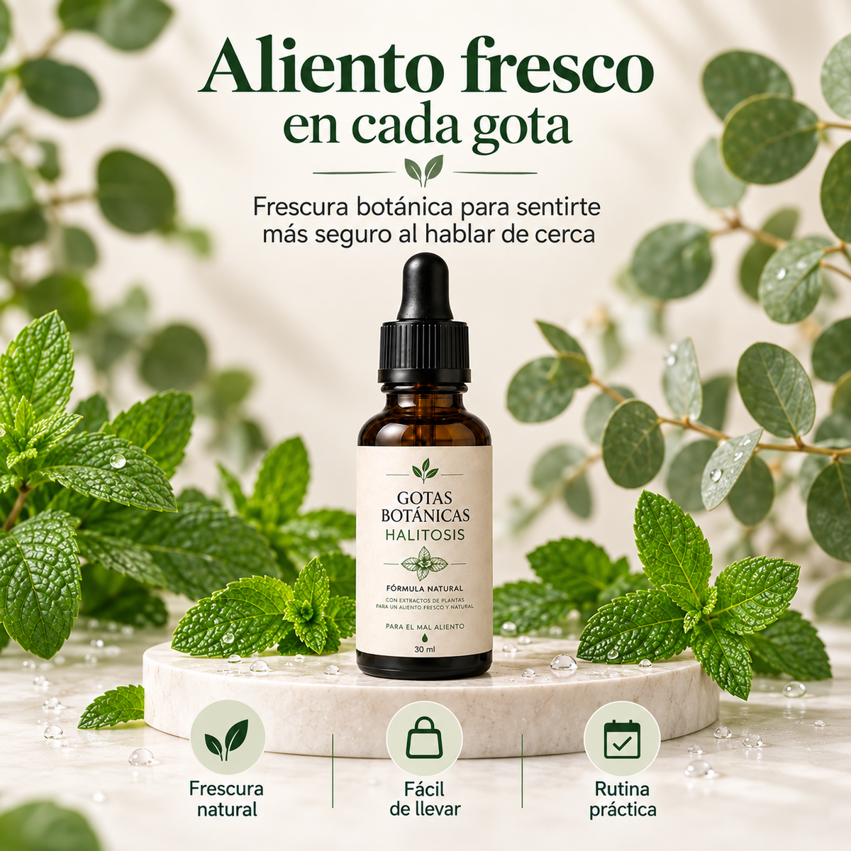 Gotas Naturales · Tratamiento Avanzado contra el Mal Aliento