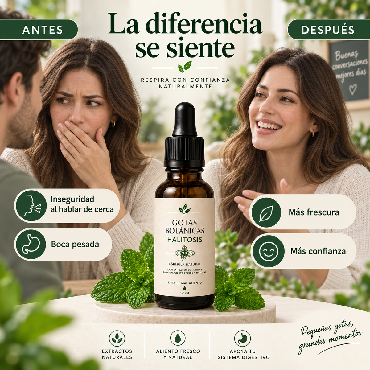 Gotas Naturales · Tratamiento Avanzado contra el Mal Aliento
