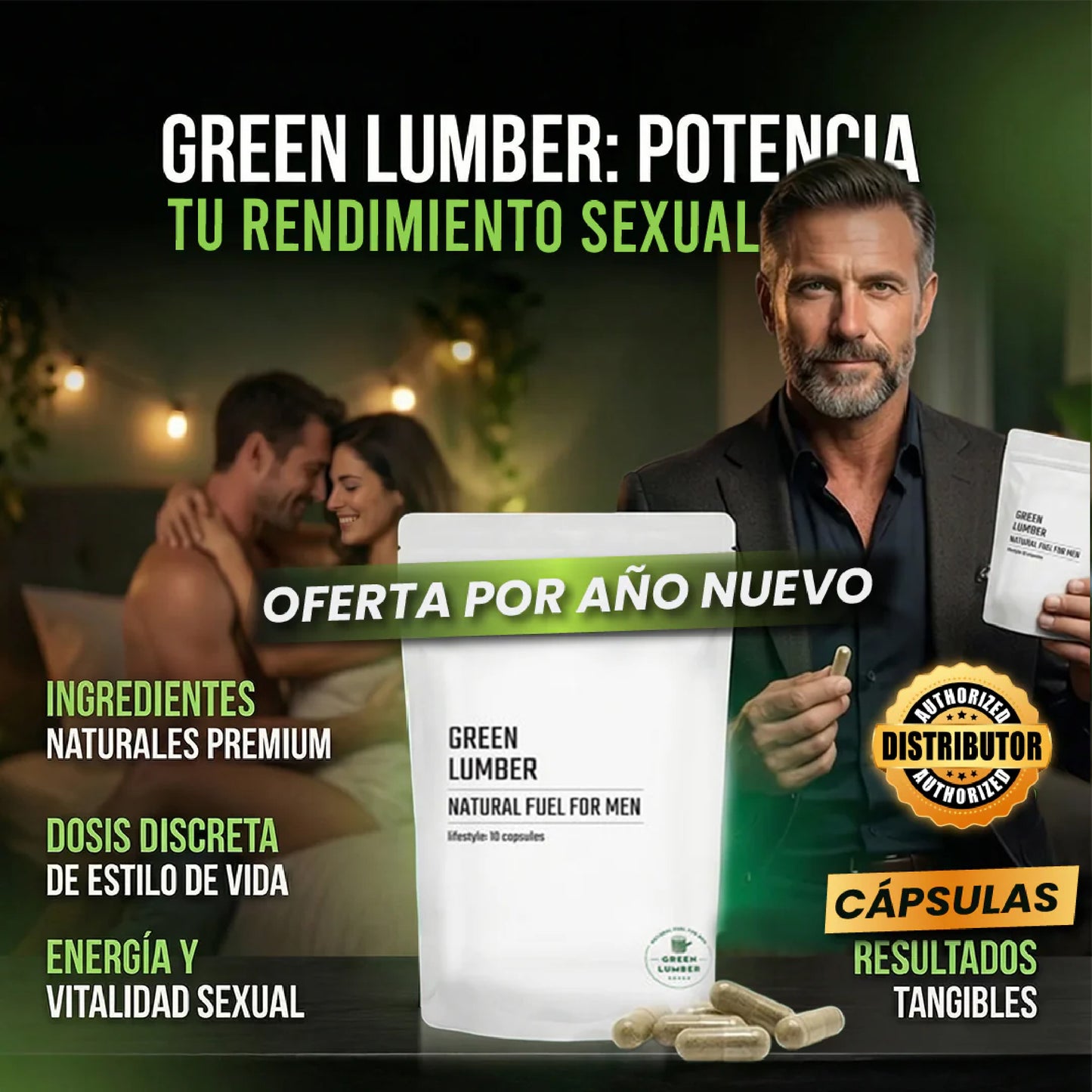 Green lumber- Cápsulas potenciadoras masculinas - OFERTA 2X1