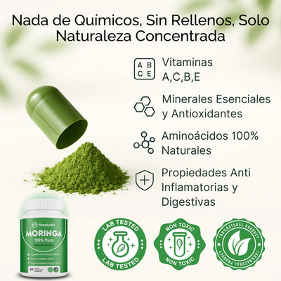 Rosabella Moringa™ - Recupera tu Vitalidad - OFERTA 2X1.