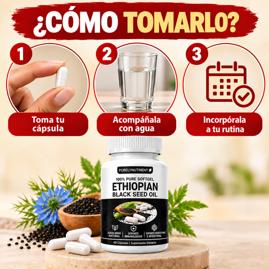 BLACKVITAL™ – Cápsulas de Semilla Negra Etíope - OFERTA 2X1