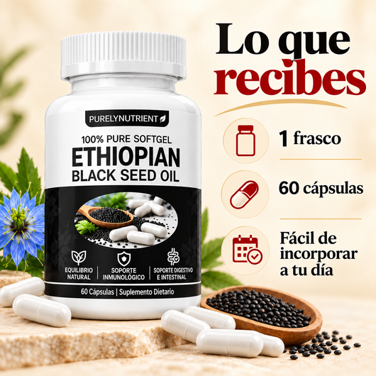 BLACKVITAL™ – Cápsulas de Semilla Negra Etíope - OFERTA 2X1