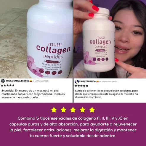 Capsulas Multi Collageno - Belleza y Bienestar