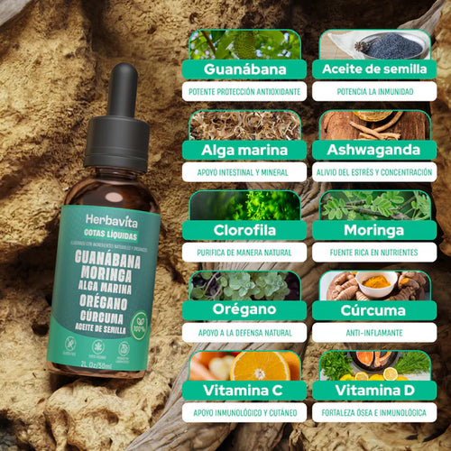 Herbavita | Gotas 100% orgánicas de Guanábana