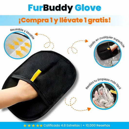 FurBuddy Glove - Guante removedor de pelos - OFERTA 2X1