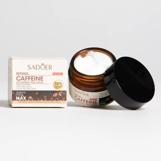 2x1 Crema hidratante antiarrugas con retinol y cafeina
